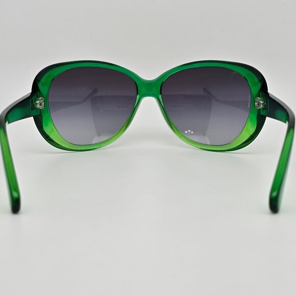 *SOLD* Dolce & Gabbana D&G8081 1782/8G Crystal Green Frame Blue Lens Sunglasses - Picture 4 of 12